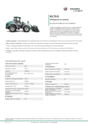 Fiche d’information produit KL70.8