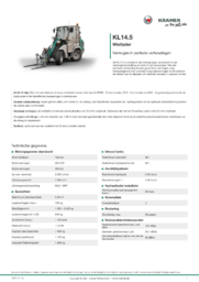 Productinformatieblad KL14.5