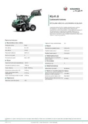 Karta informacyjna produktu KL41.8