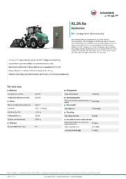 Produktinformationsblad KL25.5e