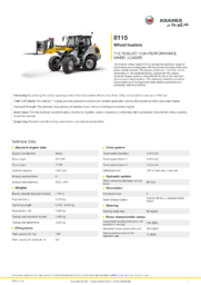 PI Sheet 8115