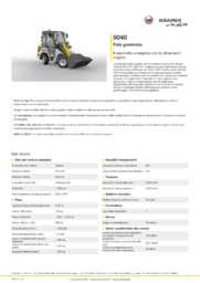 Scheda informativa sul prodotto 5040