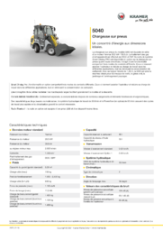 Fiche d’information produit 5040