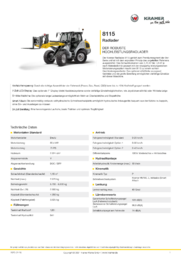 Produkt-Informations-Blatt 8115