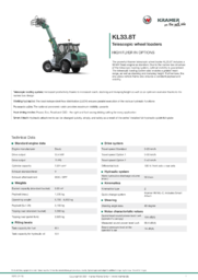 PI Sheet KL33.8T