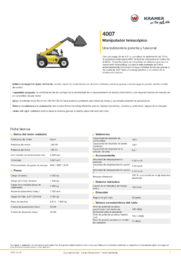 Hoja de información del producto 4007