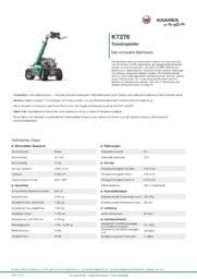 Produkt-Informations-Blatt KT276