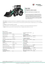 Hoja de información del producto KL19.5