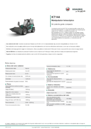 Hoja de información del producto KT144