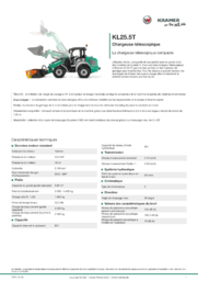 Fiche d’information produit KL25.5T