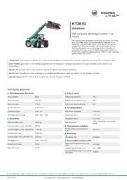 Productinformatieblad KT3610