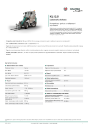 Karta informacyjna produktu KL12.5