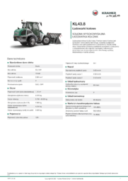 Karta informacyjna produktu KL43.8